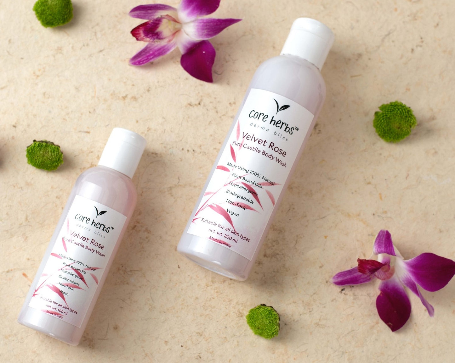 Velvet Rose Natural Castile Body Wash (100ml)