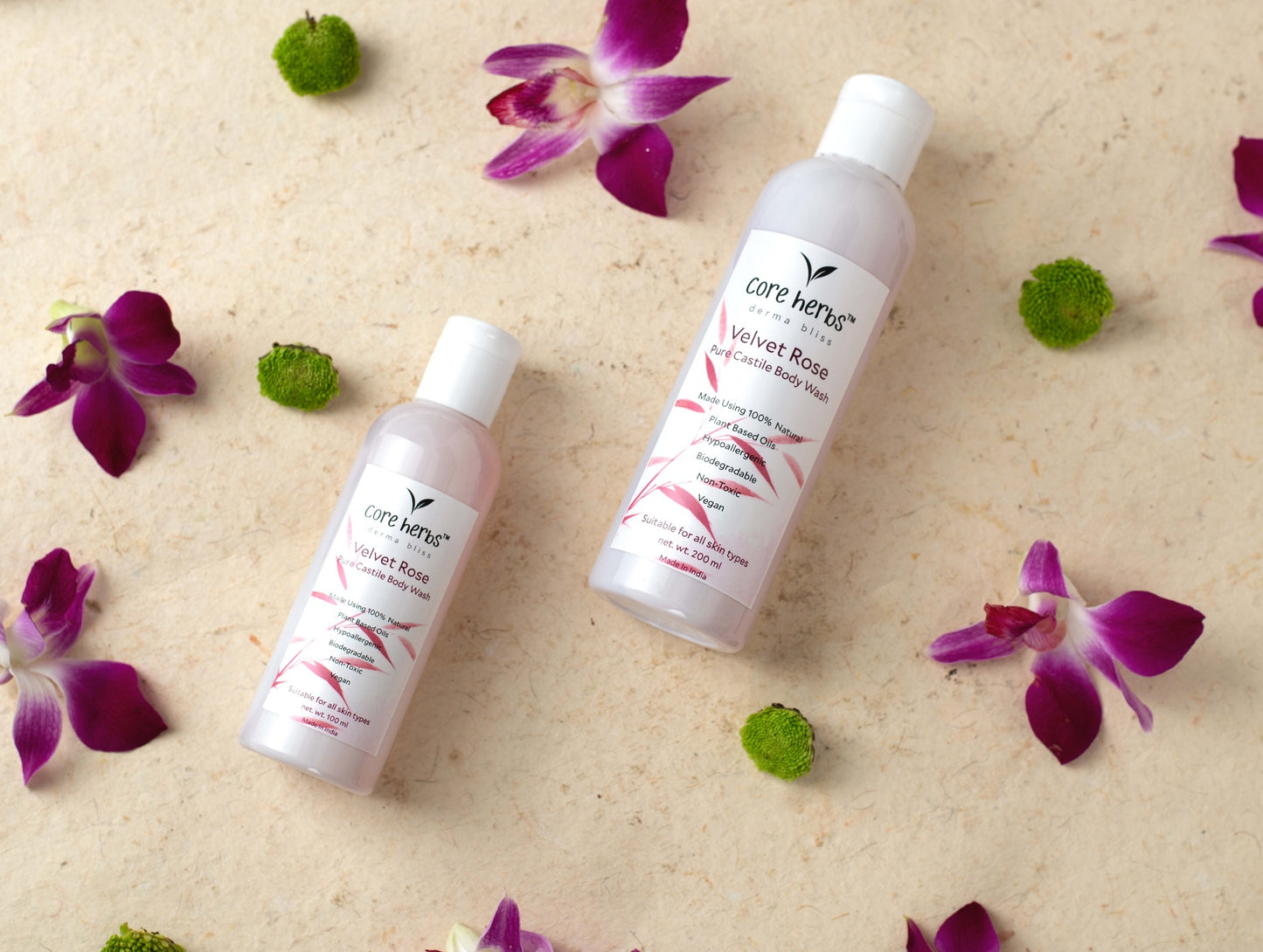 Velvet Rose Natural Castile Body Wash (100ml)