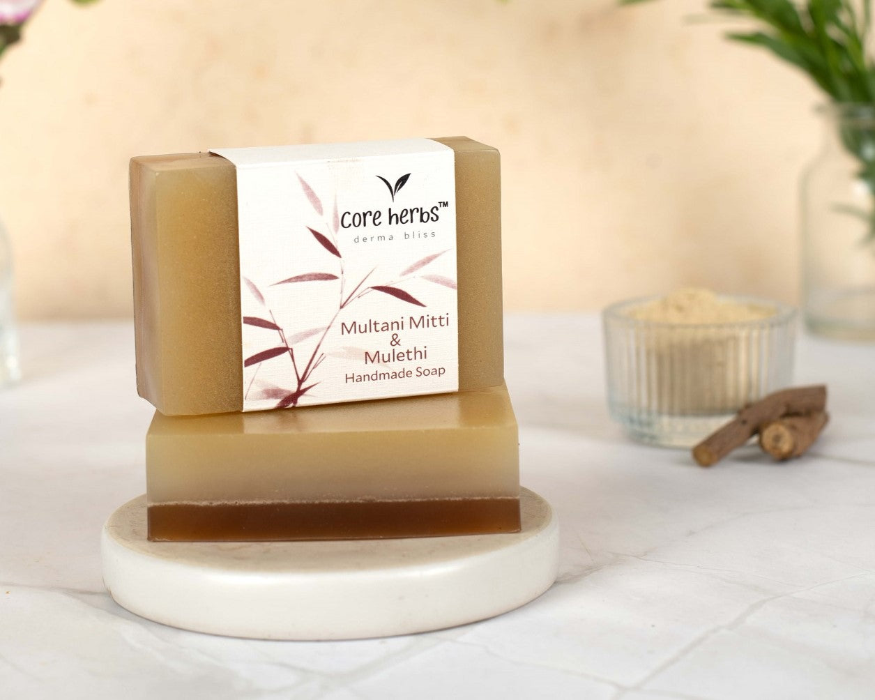 Multani Mitti & Mulethi Ayurvedic Skincare Handmade Soap