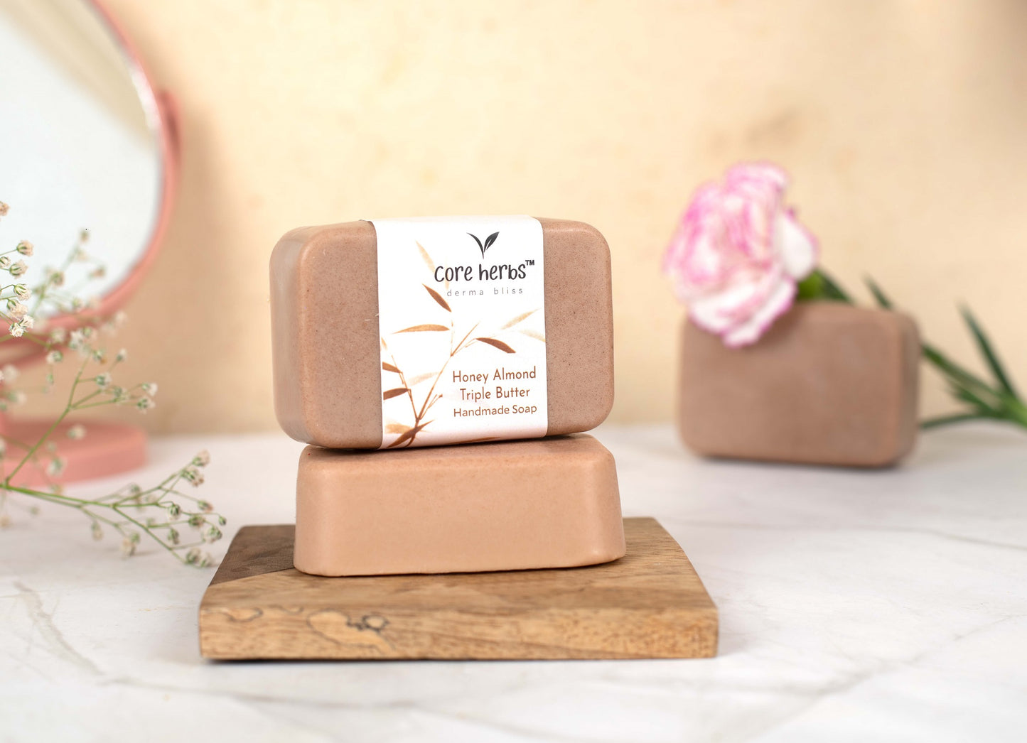 Honey Almond Triple Butter Handmade Bathing Bar