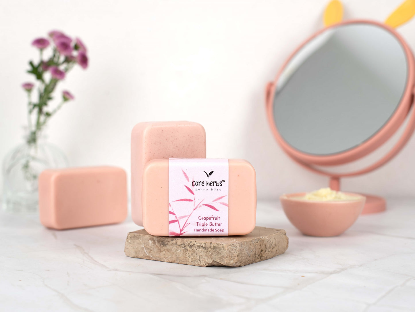 Grapefruit Triple Butter Handmade Bathing Bar