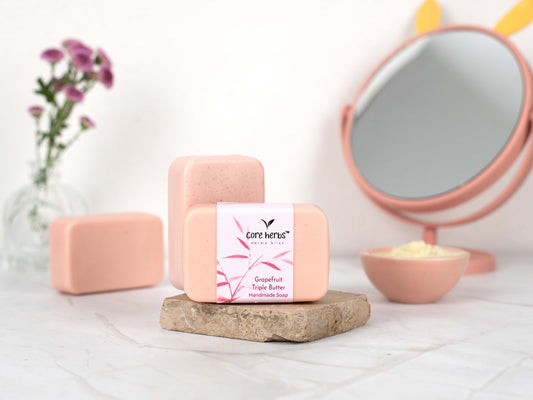 Grapefruit Triple Butter Handmade Bathing Bar