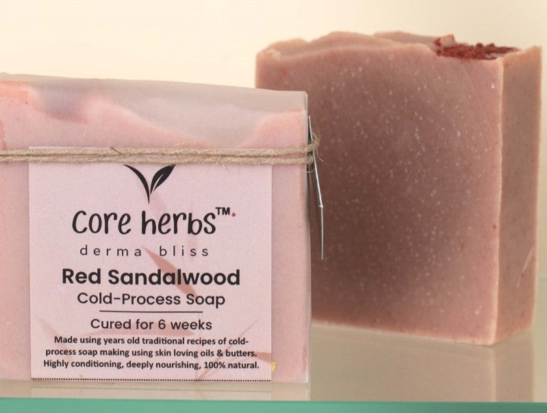 Red Sandalwood Cold Process Ayurvedic Handmade Skincare Soap