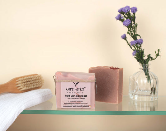 Red Sandalwood Cold Process Ayurvedic Handmade Skincare Soap